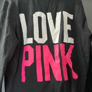 Pink by Victoria Secret- Love Pink quarter zip sweatshirt